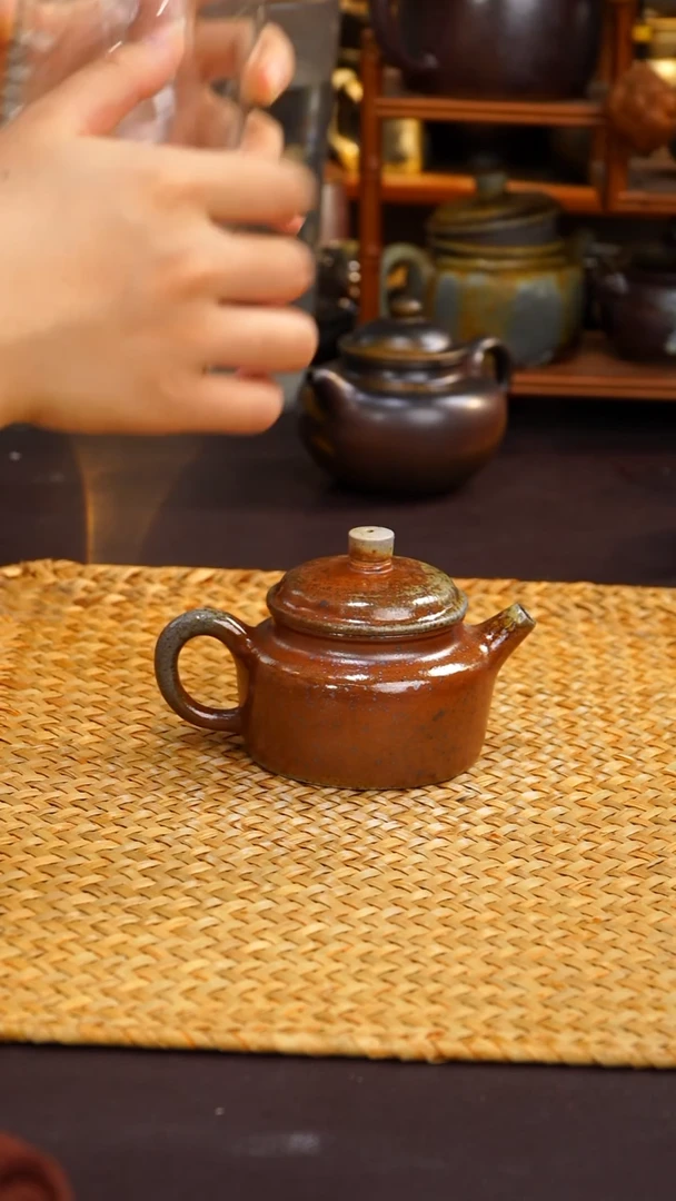 茶壶紫砂纯自然柴烧