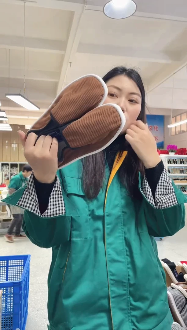 2-7咖色松紧棉麻38码