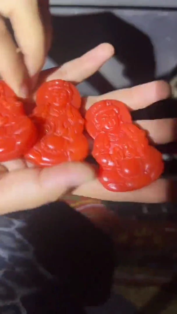 和田玉未镶嵌挂件红玉观音牌一个