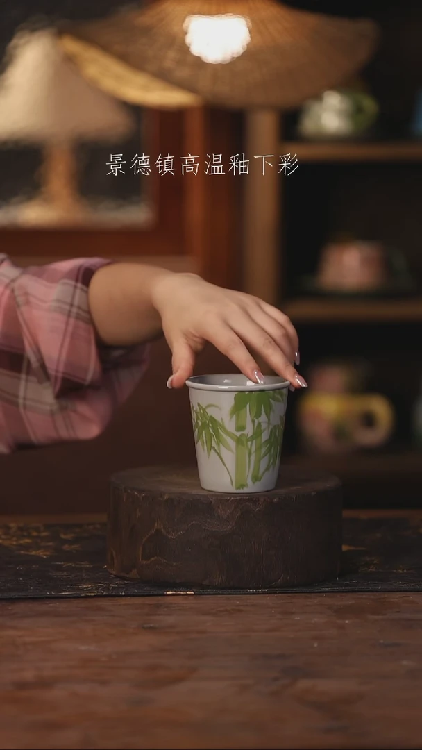 陶瓷景德镇高温釉下手绘陶瓷074