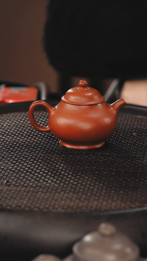 茶壶紫砂潘壶 朱泥
