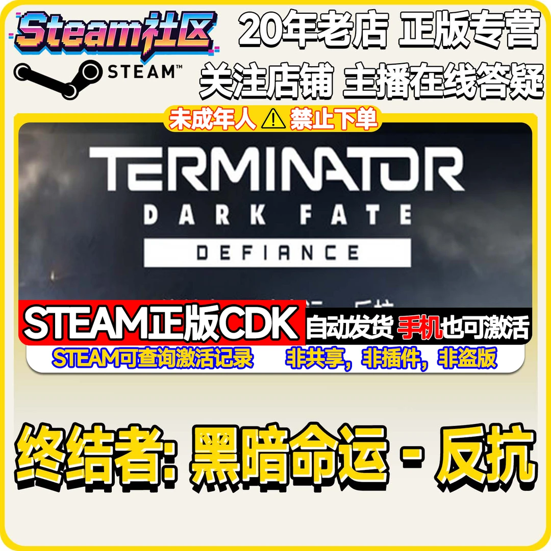 终结者: 黑暗命运 - 反抗 PC正版Steam国区CDKEY