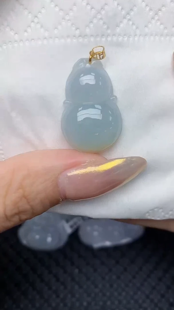 【闪购商品】翡翠颈饰18K金镶嵌天然翡翠A货