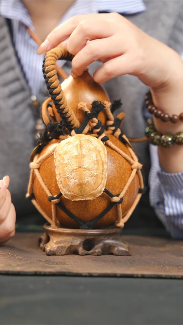 【闪购商品】WX113大漆酒葫芦不包手串及旋转底座