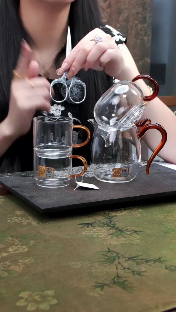 丰登壶+慕然+逸杯一对 琥珀+茶剪