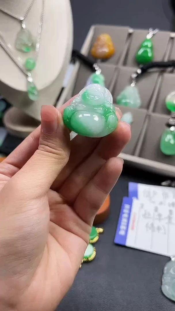 颈饰未镶嵌翡翠  所见即所得 一图一物