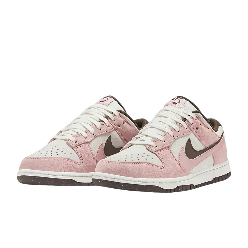 nike/耐克官方女款粉棕双钩dunk low潮流时尚拼接板鞋-HV1799-161