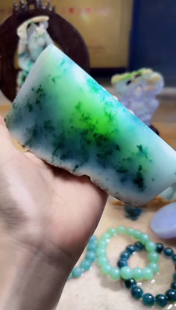 未镶嵌挂件翡翠A货柠优6571