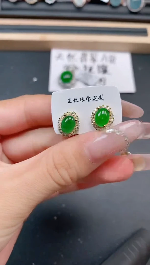 银S925镶嵌戒指翡翠11111