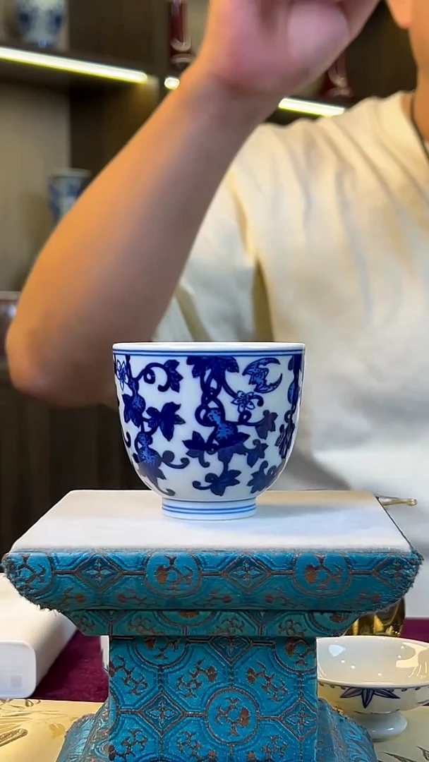 瓷片景德镇毛仔柴窑杯