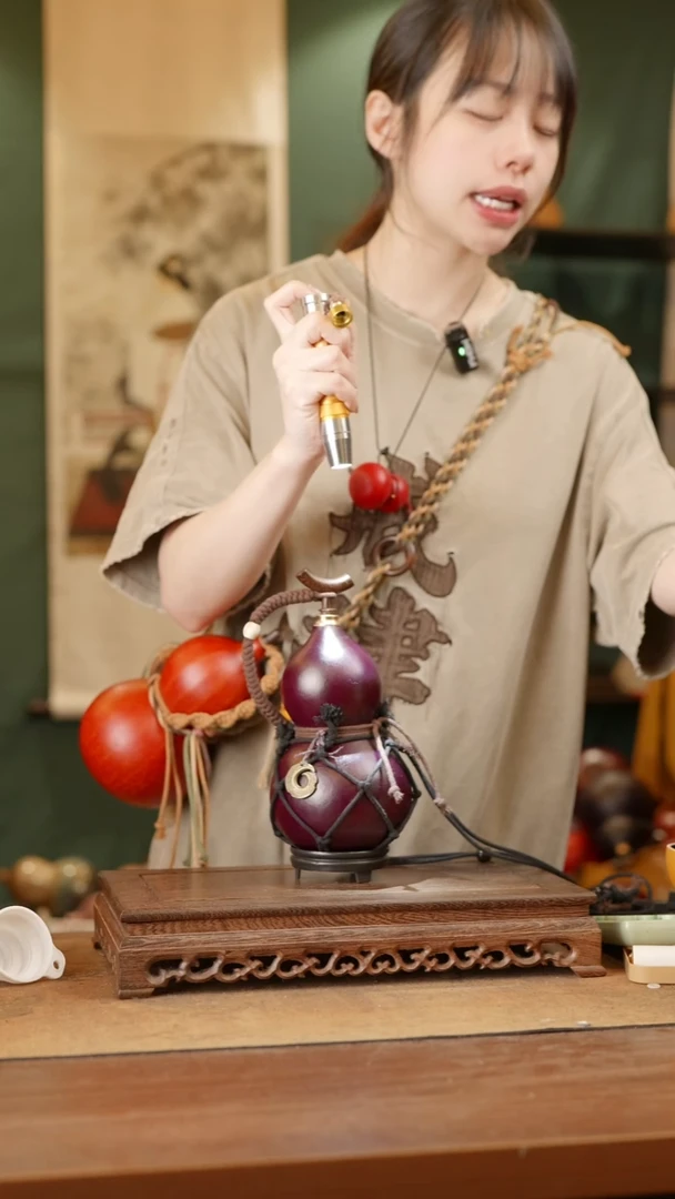 67号精品天然大漆酒葫芦一物一拍~