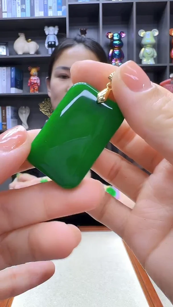 翡翠14K金镶嵌颈饰丹丹diy劲饰