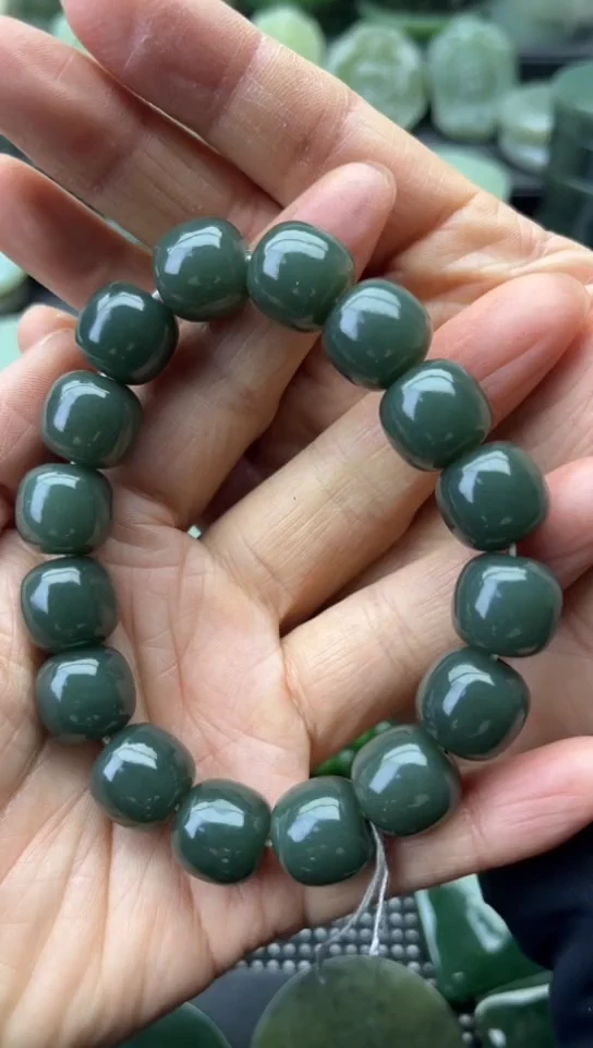 未镶嵌和田玉珠宝半成品手串