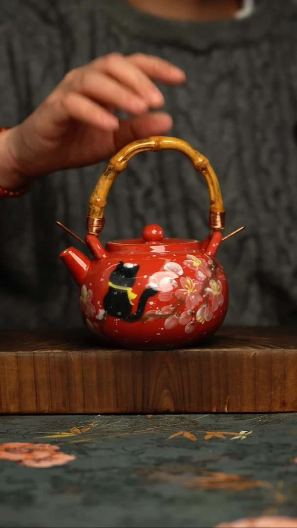 瓷片釉下彩手工手绘同款陶器