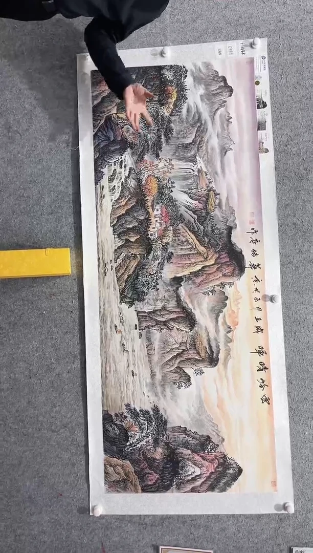 国画张传亭老师的红袍作品