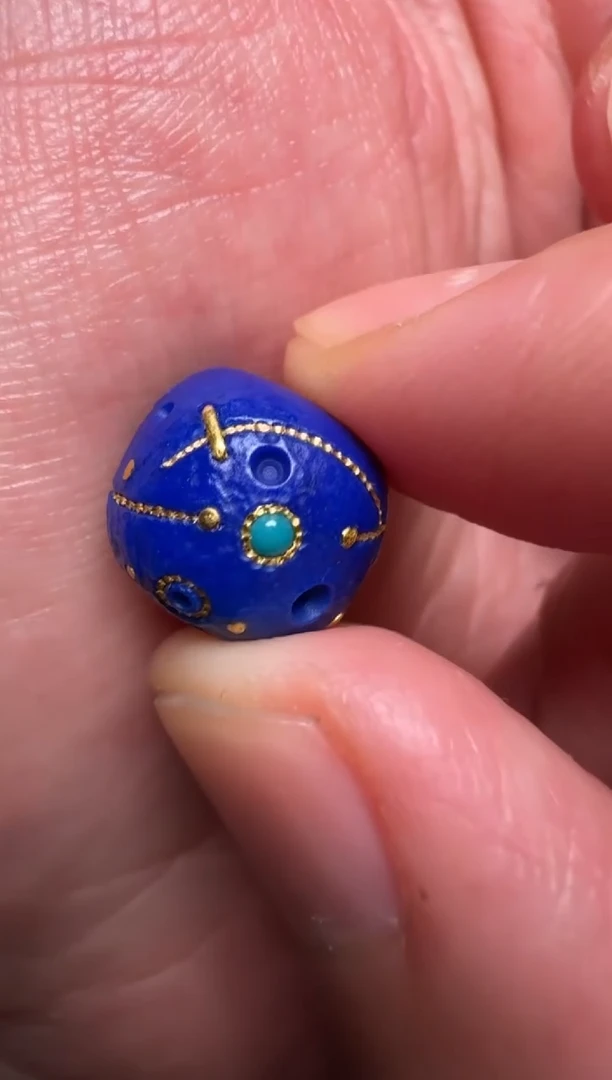 【闪购商品】青金石颈饰未镶嵌青金石星球珠