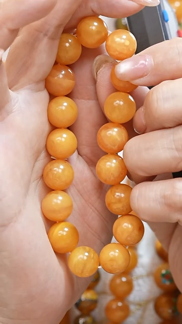 蜜蜡颈饰未镶嵌2514天然蜜蜡珠宝奇石全部保真