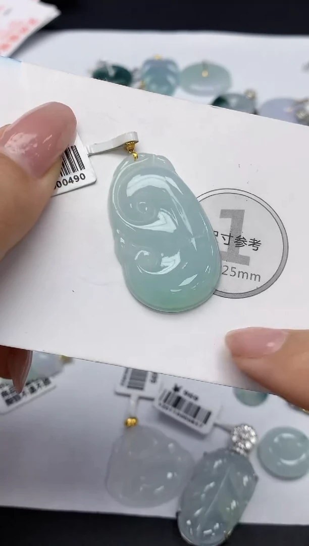 颈饰未镶嵌翡翠天然缅甸a货翡翠百元以上9元证书费自理