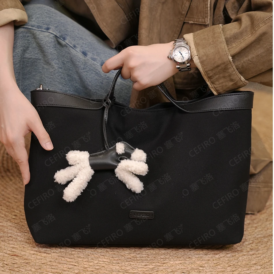 【塞飞洛】新款大容量休闲时尚手拎斜跨百搭托特包 1087