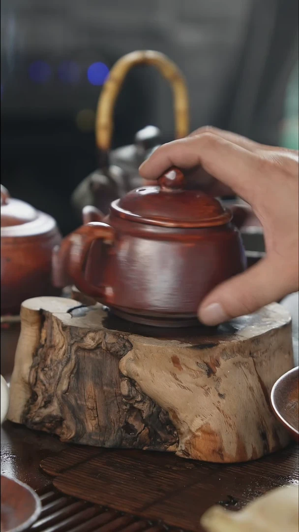 紫砂全手工正把方尊