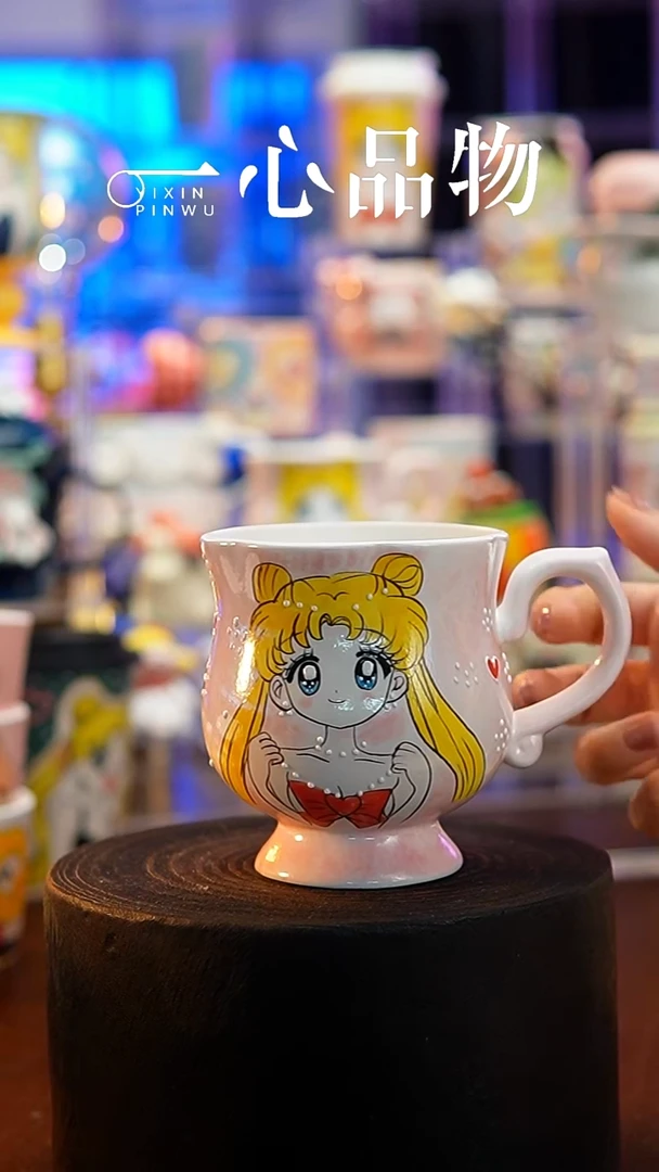 杯子瓷A505景德镇手工手绘杯子摆件