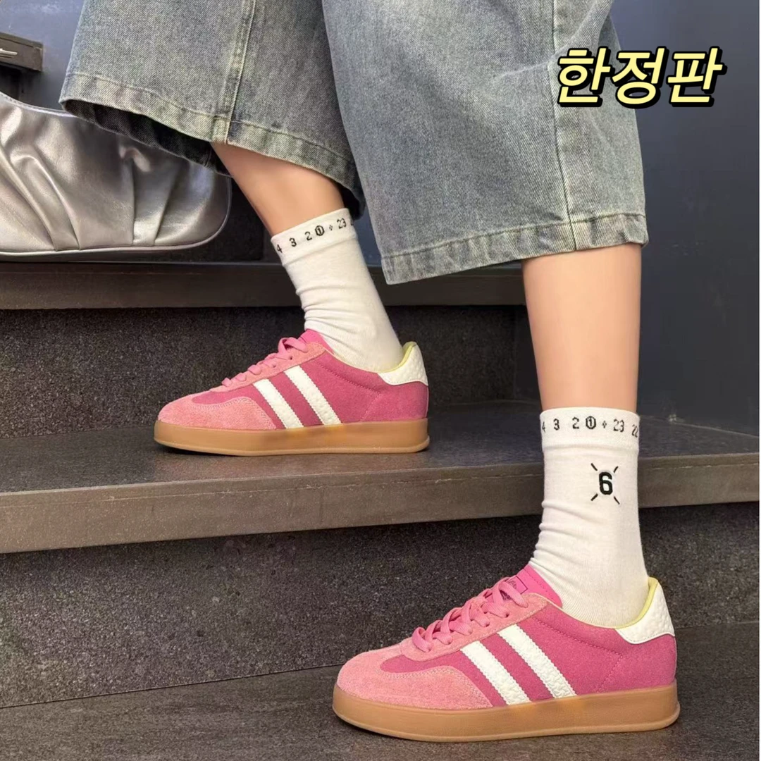 起司黎吧啦신상품•赛琳朵|火龙果·经典双杠德训春季厚底休闲鞋766-23