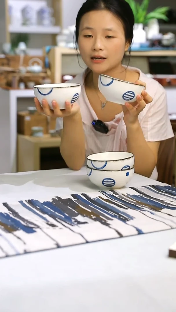 陶4个5寸饭碗陶瓷餐具