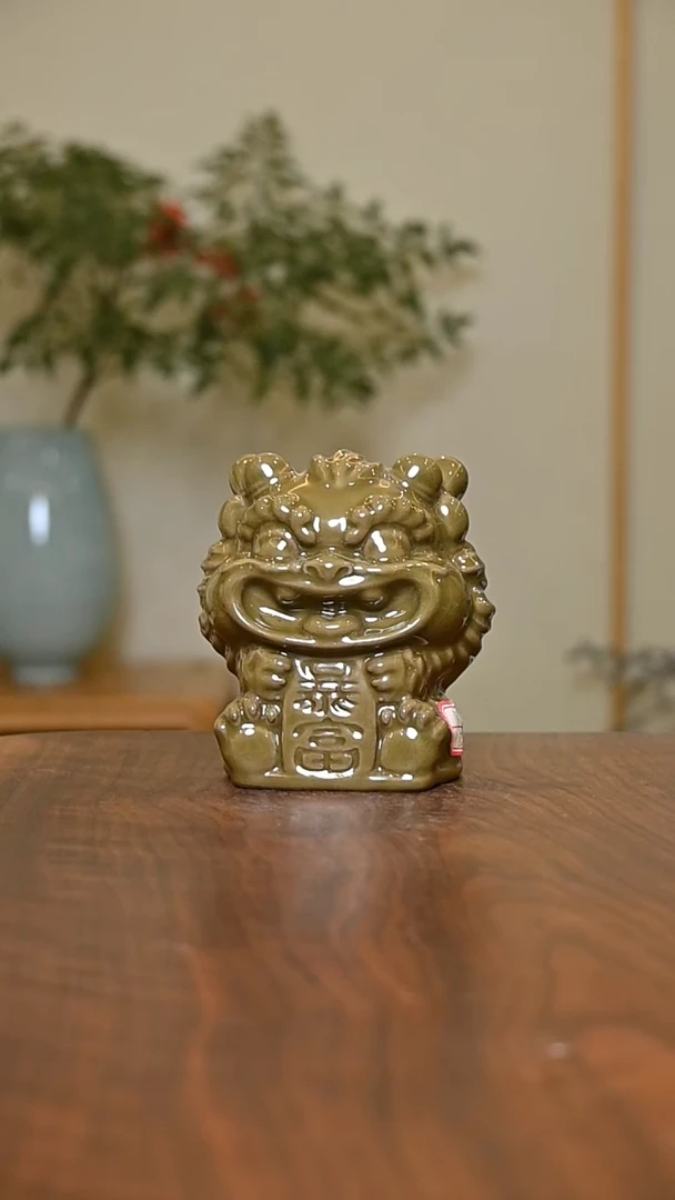 5#暴富龙 矿石釉 微瑕 无款