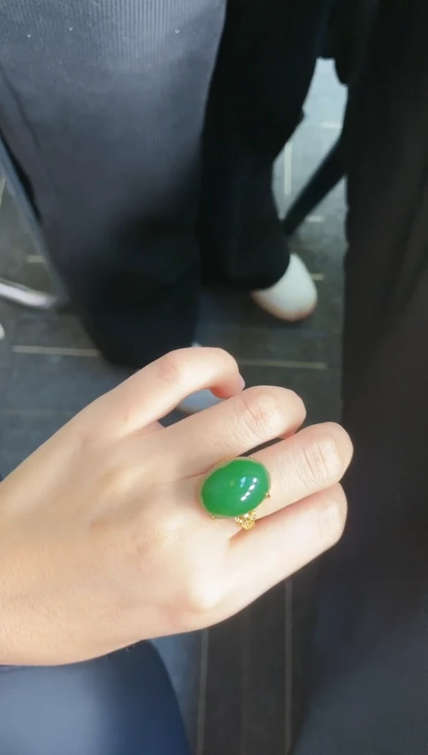 【闪购商品】和田玉戒指银S925镶嵌多样性发一