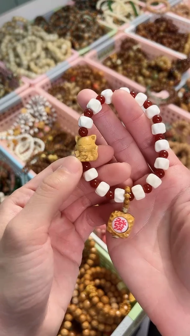 【闪购商品】菩提根/象牙果手串牛骨搭配小凤九