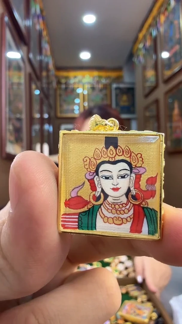 吊坠金刚萨埵-纯手绘唐卡