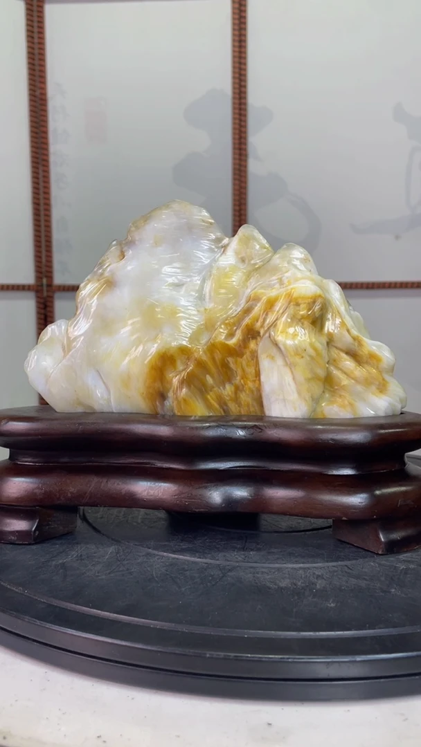 未镶嵌珠宝奇石硅化玉高19