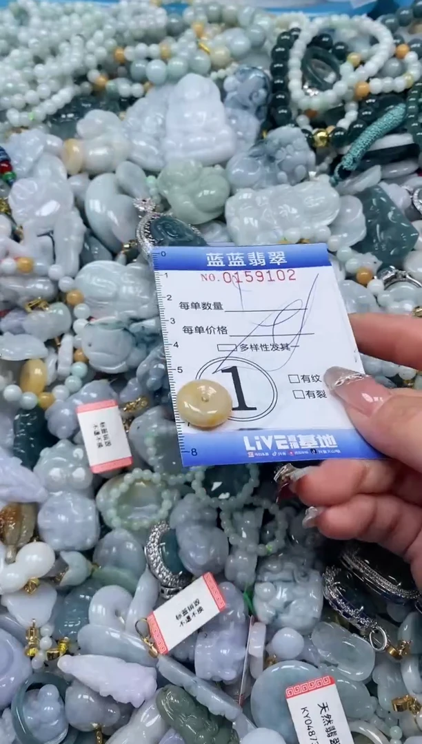 【闪购商品】翡翠颈饰未镶嵌闪购0159102多样性发其一