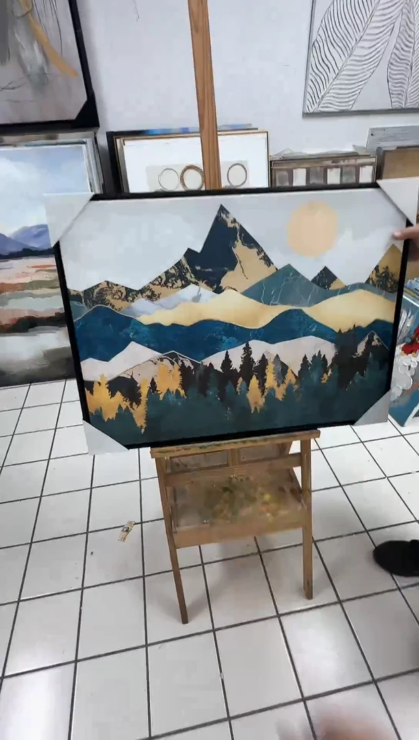 168现代艺术装饰画油画60*80