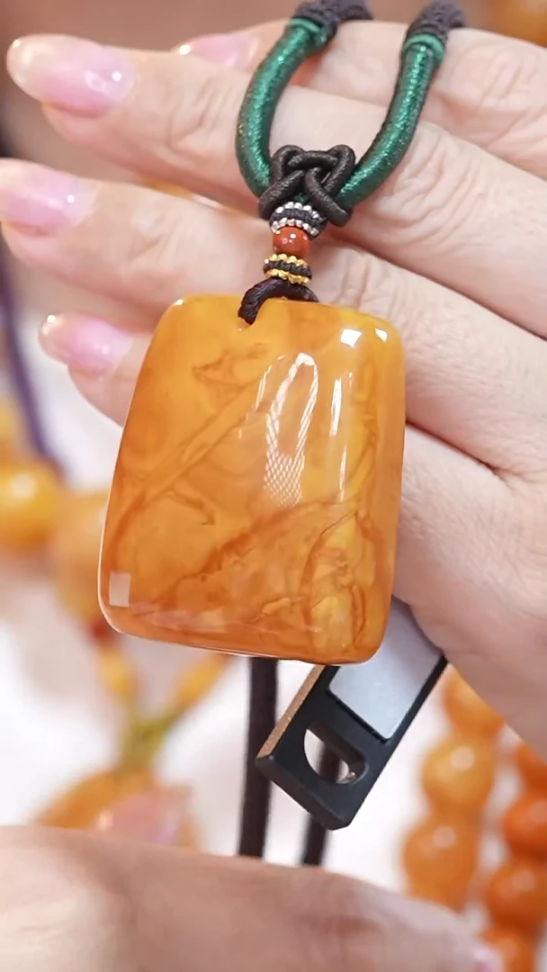 蜜蜡颈饰未镶嵌4378天然蜜蜡珠宝奇石云端妖孽全部保真