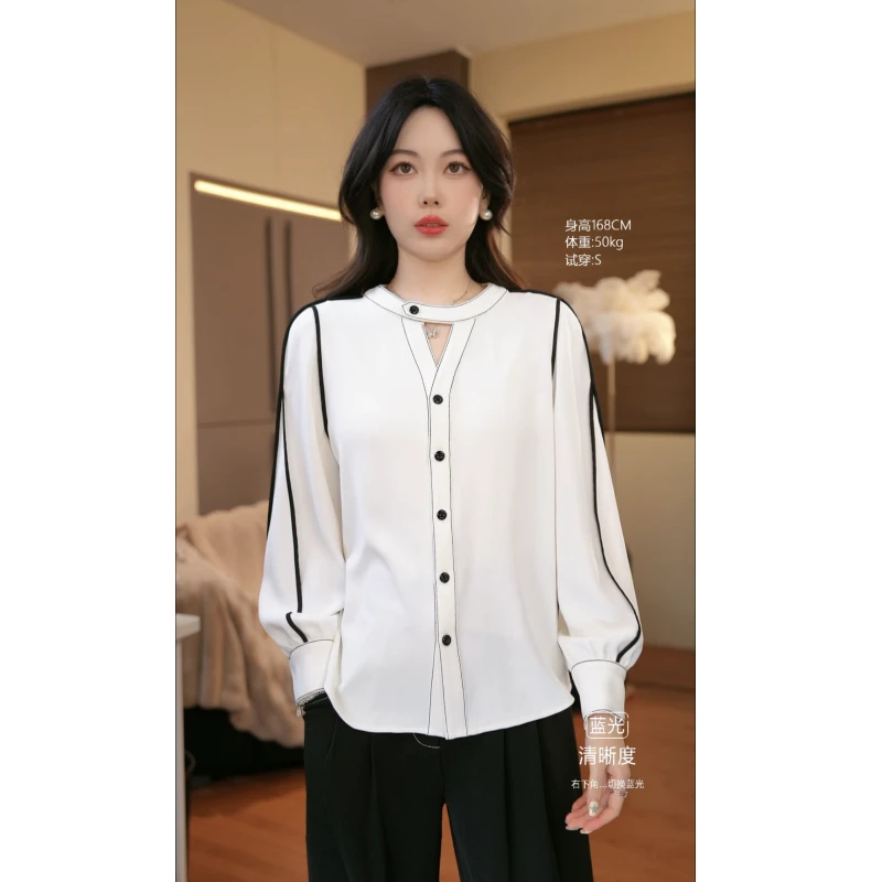 【2025春款上新】【晚风轻拂】老板高FAFA 原创·高定衬衫上衣31671