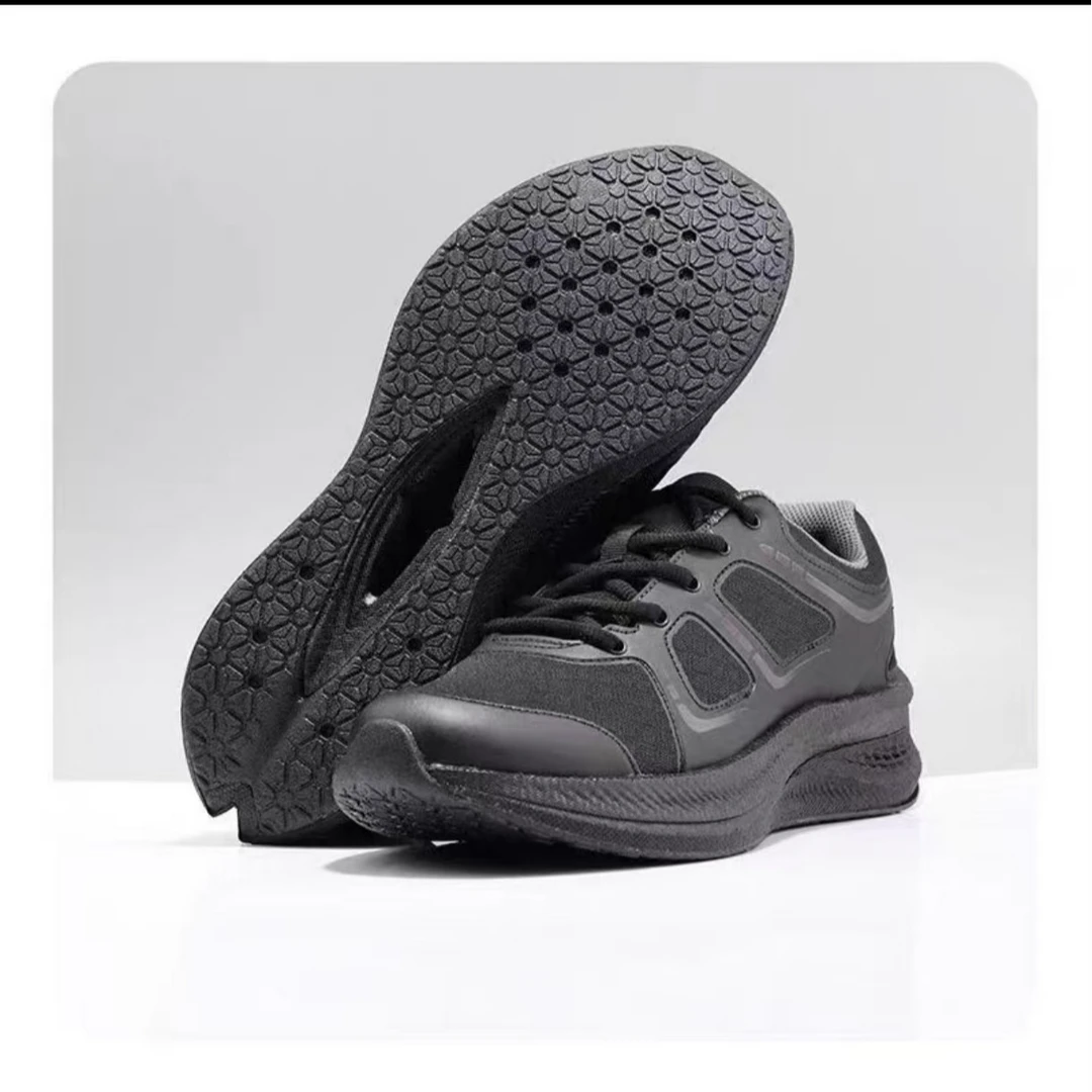 减震鞋跑步碳板爆米花鞋底新式超轻男鞋透气舒适黑色运动鞋新款