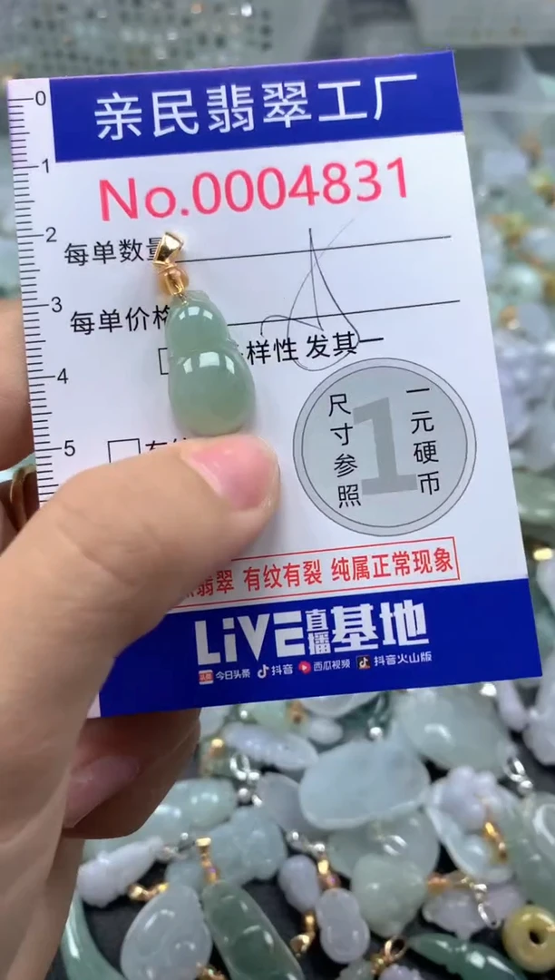 吊坠(不含链)未镶嵌翡翠4831
