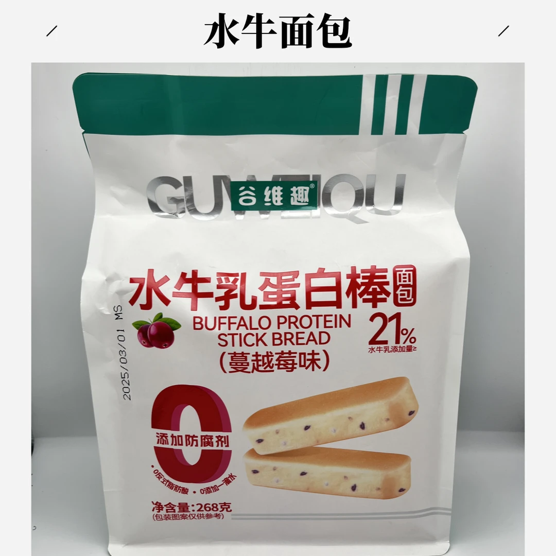 J  谷维趣268g水牛乳蛋白棒面包（蔓越莓味）