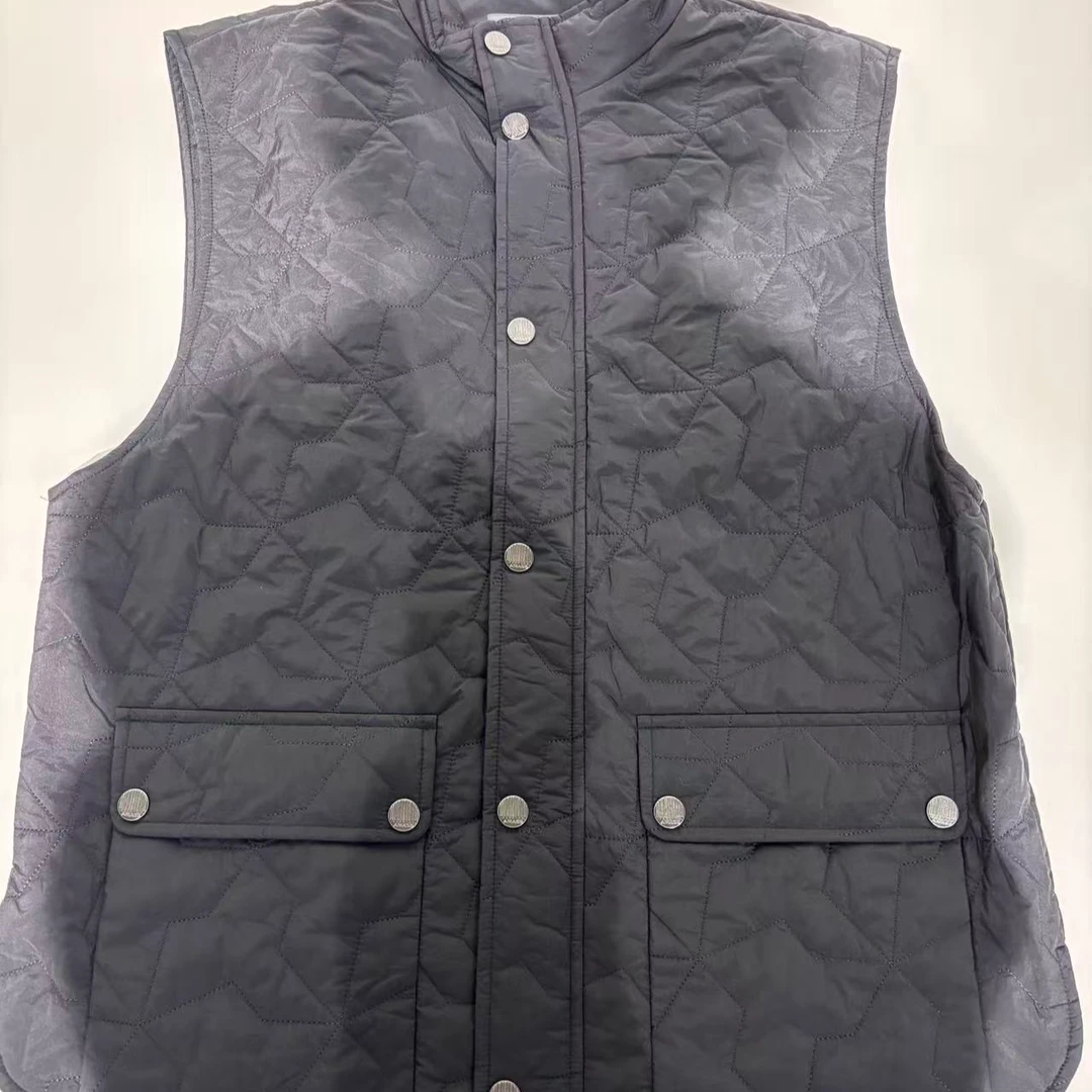 AMASS/阿玛施休闲工装风女牛仔立领百搭染色灰色厚款马夹540071