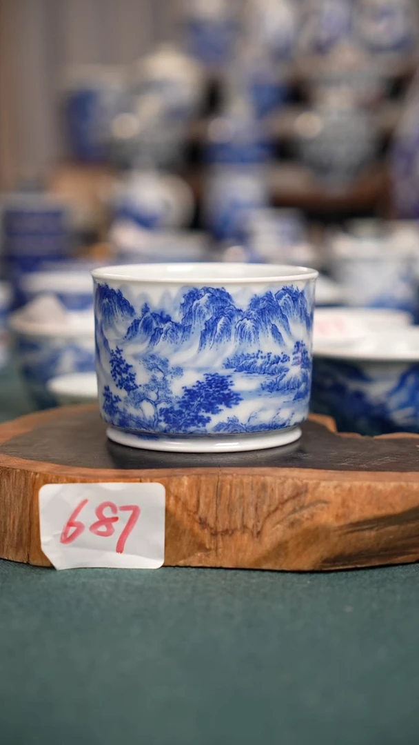 摆件瓷687全手工手绘茶器