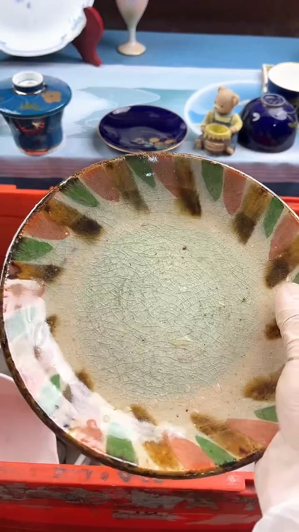 瓷片小*人英哥瓷器满19.9包邮