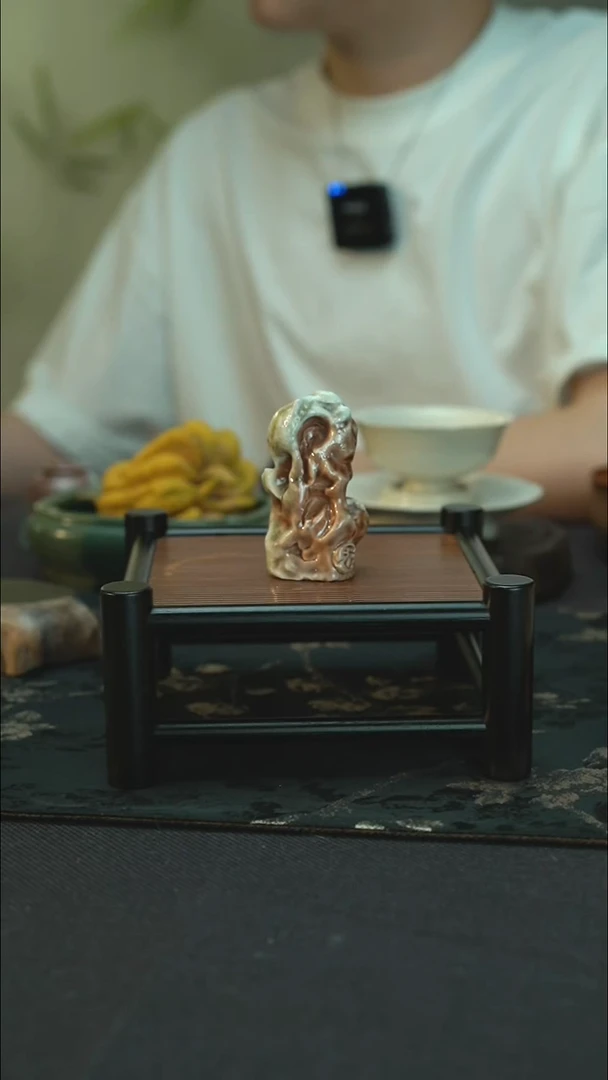茶宠孤品 裸烧柴烧 茶宠