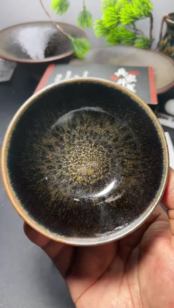 茶盏204（微瑕）叶紫建盏