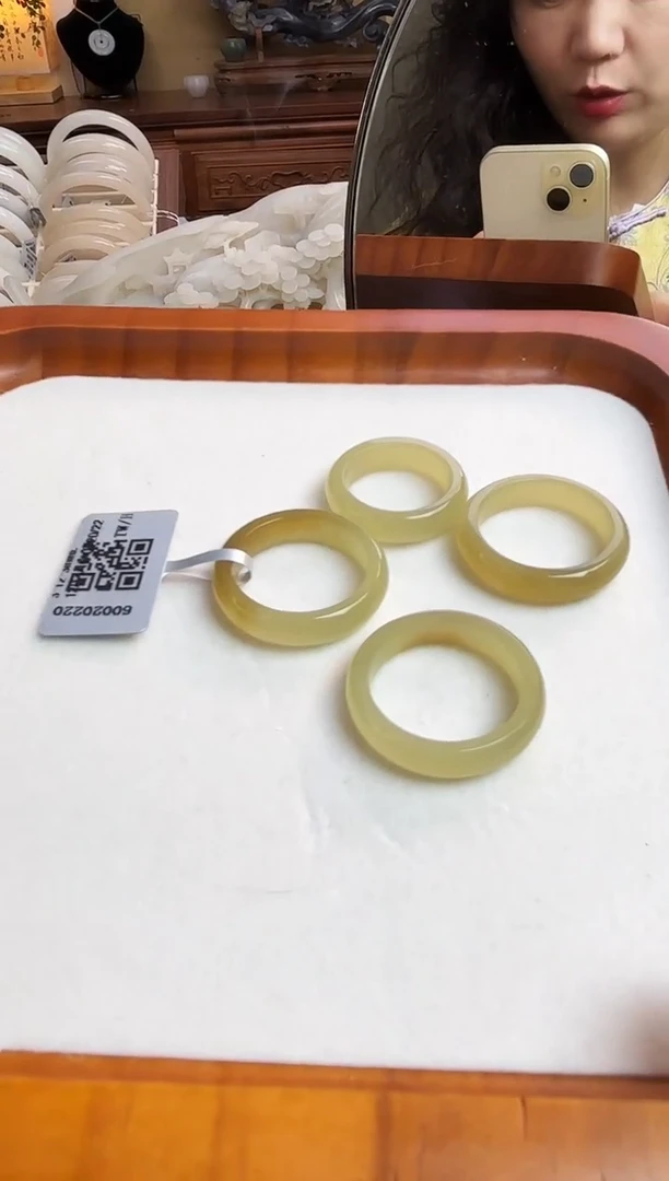 未镶嵌戒指和田玉糖玉戒指【多样性发一】和田玉