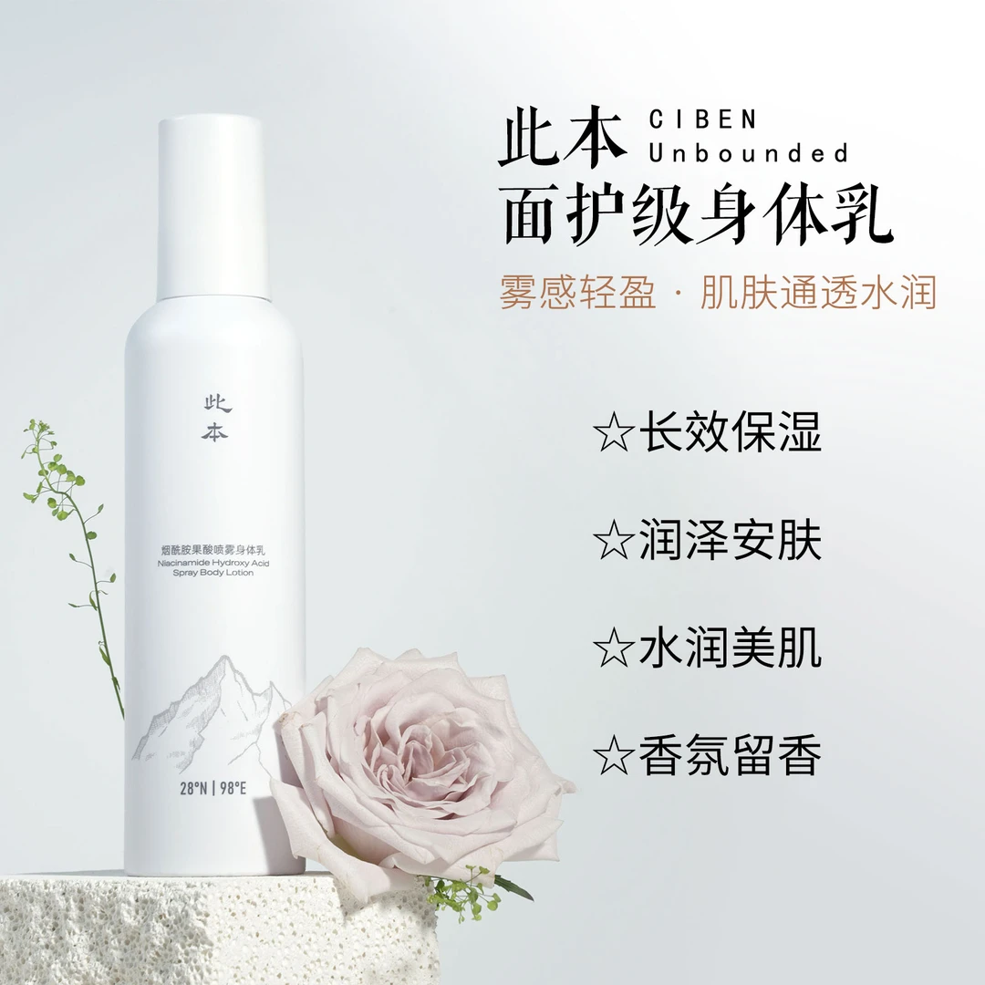 【此本】烟酰胺果酸身体乳 保湿滋润 嫩肤清爽 持久留BTA3