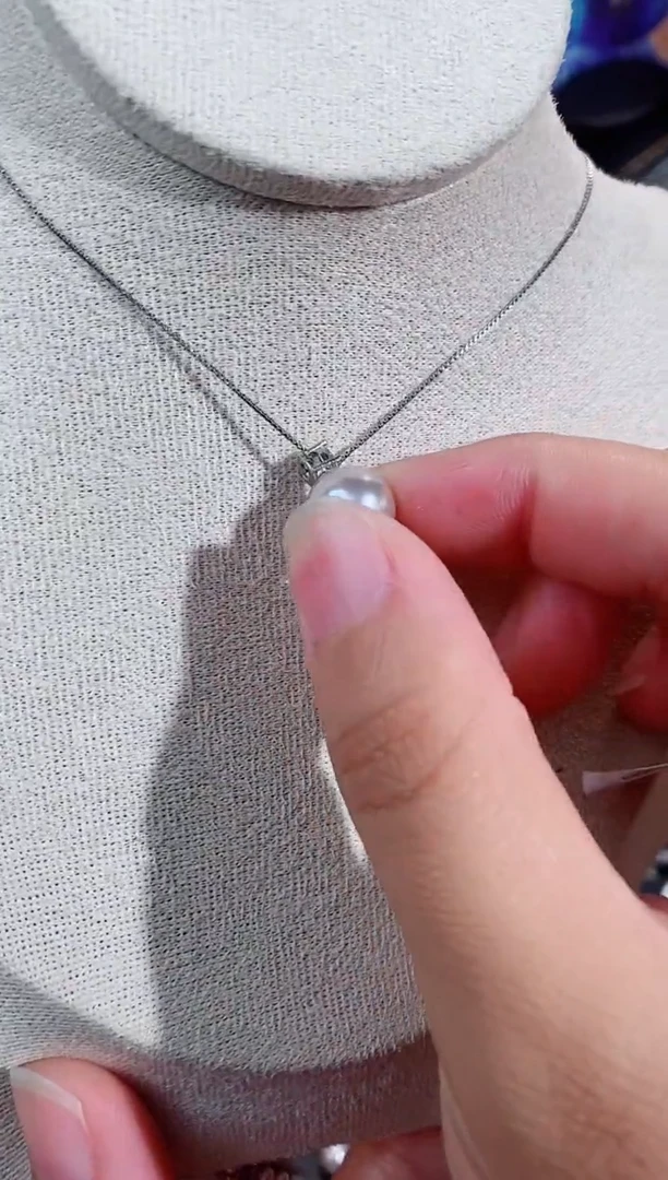 铜合金无925银项链7468