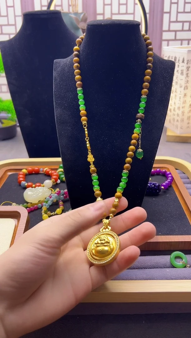 【闪购商品】碧玺颈饰14K金镶嵌X805