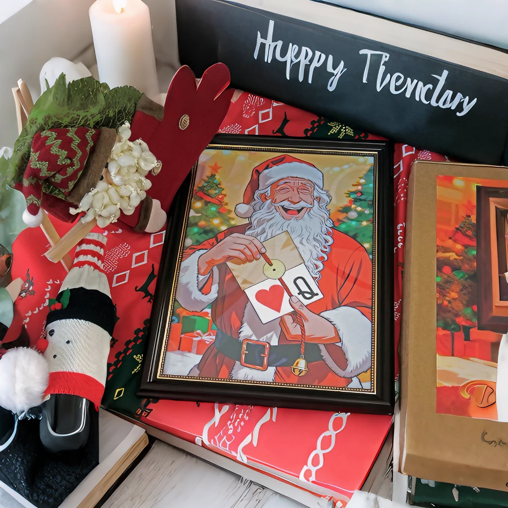 圣诞老人的预言舞台公司学校年会互动心灵魔术道具