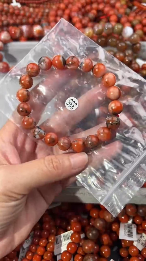 南红玛瑙手串未镶嵌10+